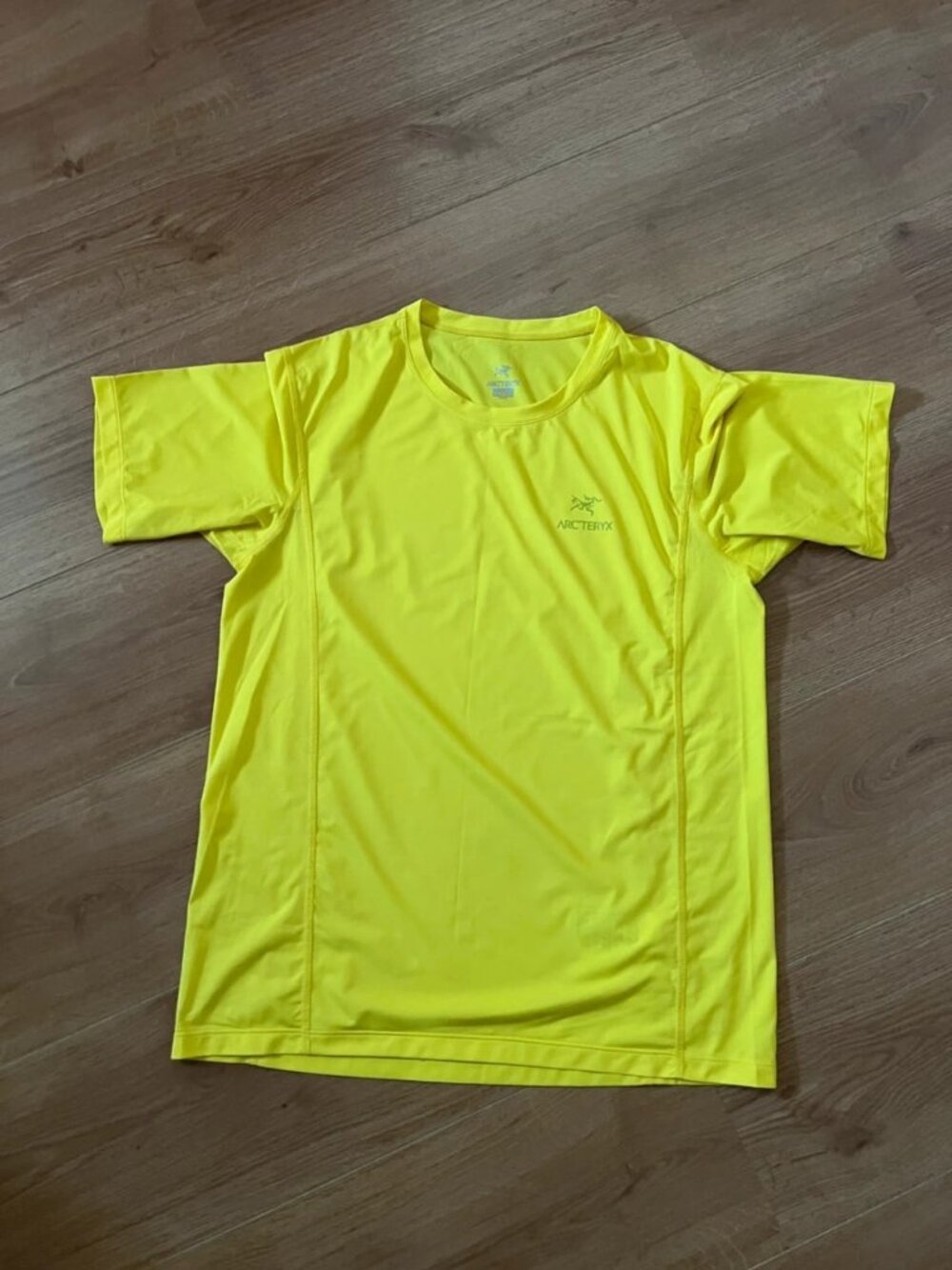 Men's Neon Yellow Performance Training T-Shirt Size S